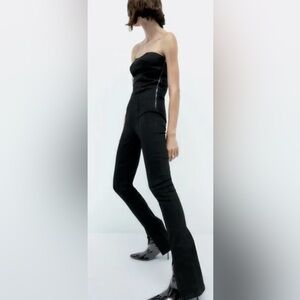 Zara Black Skinny Jumpsuit